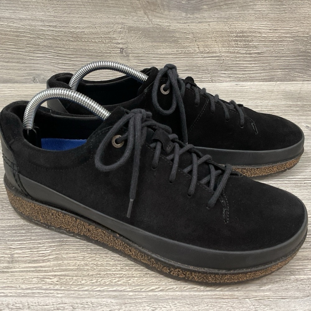 Birkenstock Honnef Low Suede Black Shoes Women's Size 11 Men's 9 US - 42EU